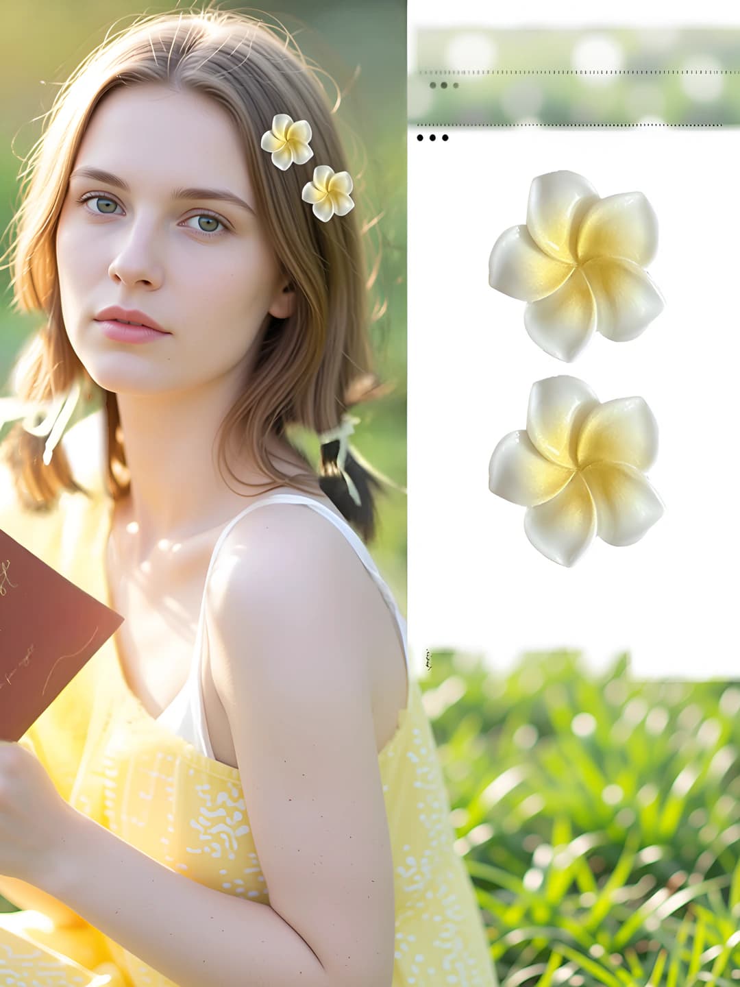 6# katta plumeria soch klipi 2 dona 3cm