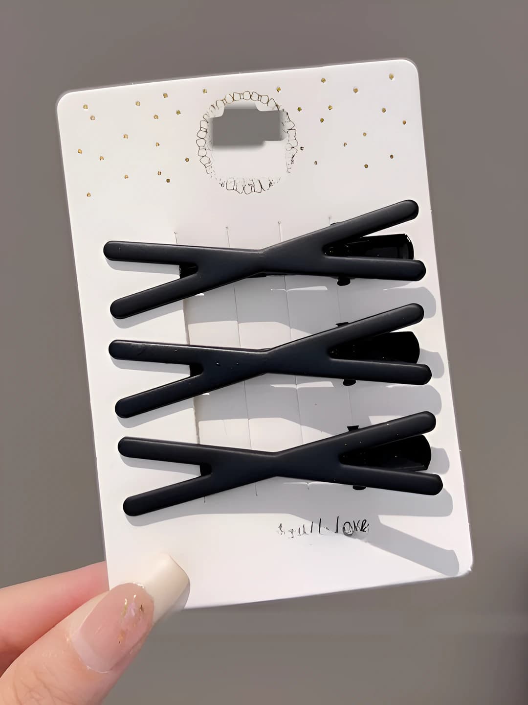 1# Cross duckbill clips 3 pcs