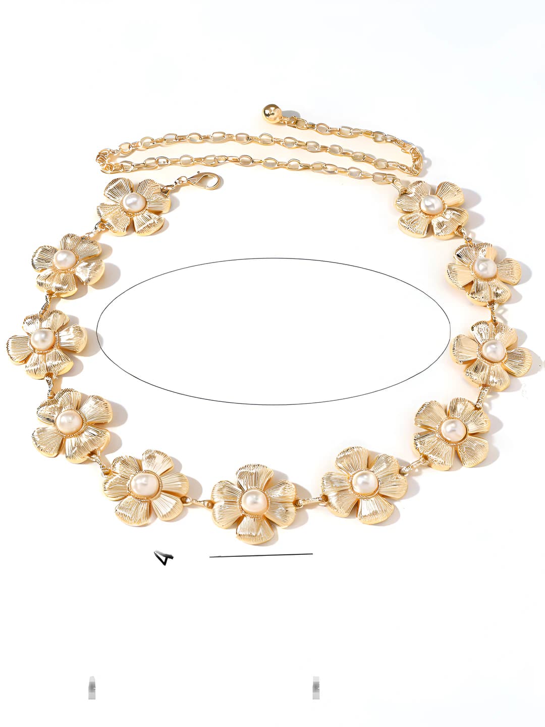 29# Gold pearl flower