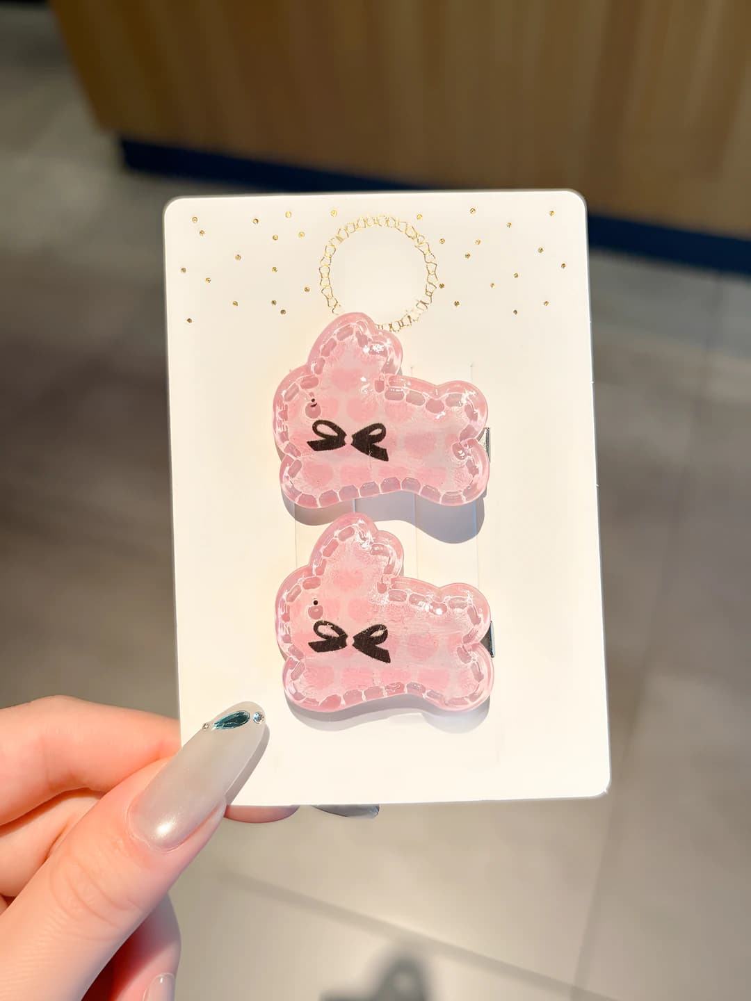 8# Dark pink bunny 2 pcs