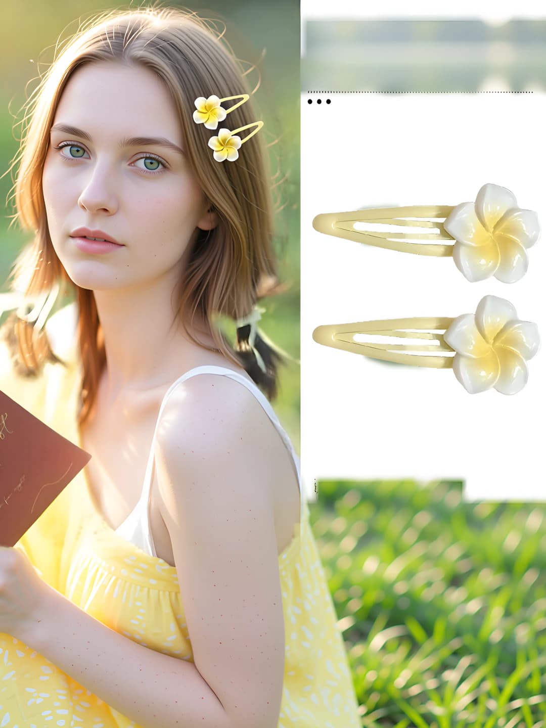 3# зажим-плюмерия капля 2 шт (ок. 5.7cm)