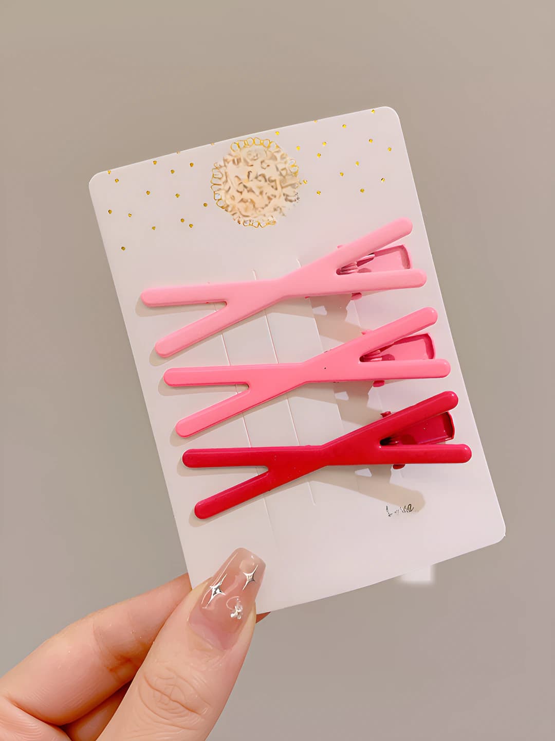 2# Pink, cross, 3 pcs