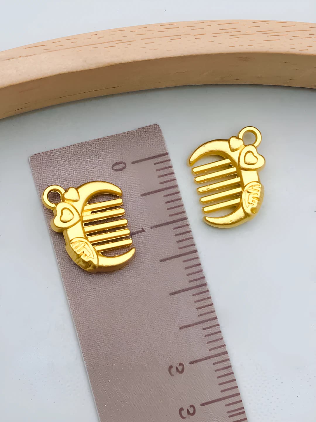 1 dona 'X' harfi yurak tarak, 15x12mm-1.4g