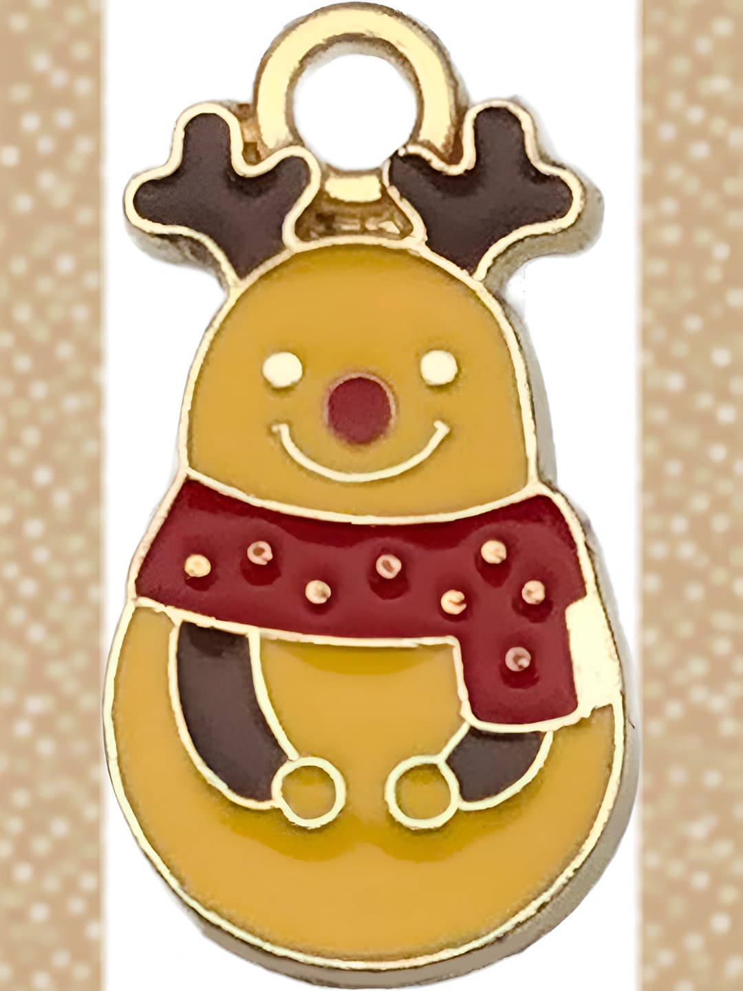 1 pc reindeer snowman 20x11mm 1g