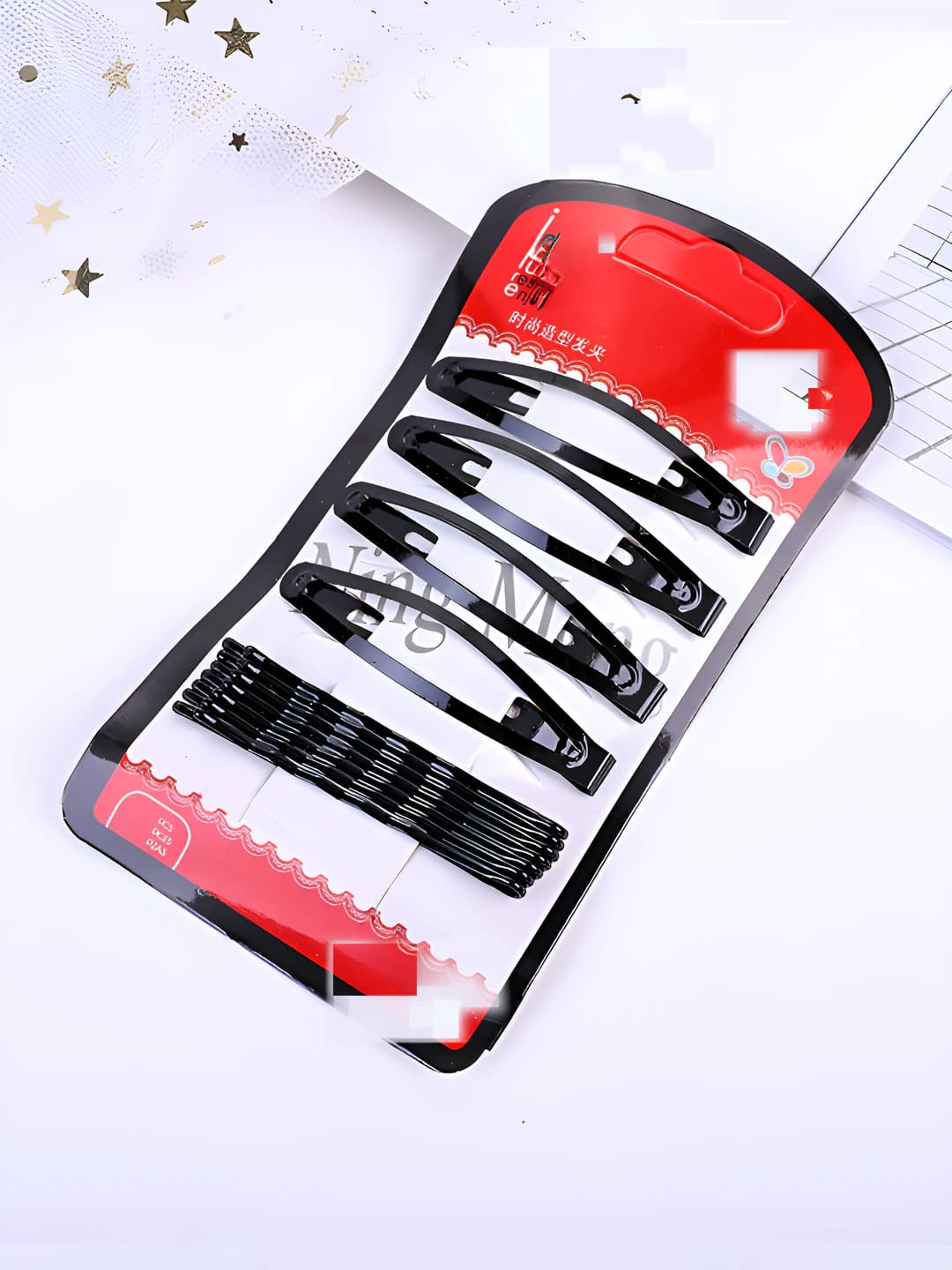 7 pcs 6cm wave, 4 pcs bb clips, 3 panels