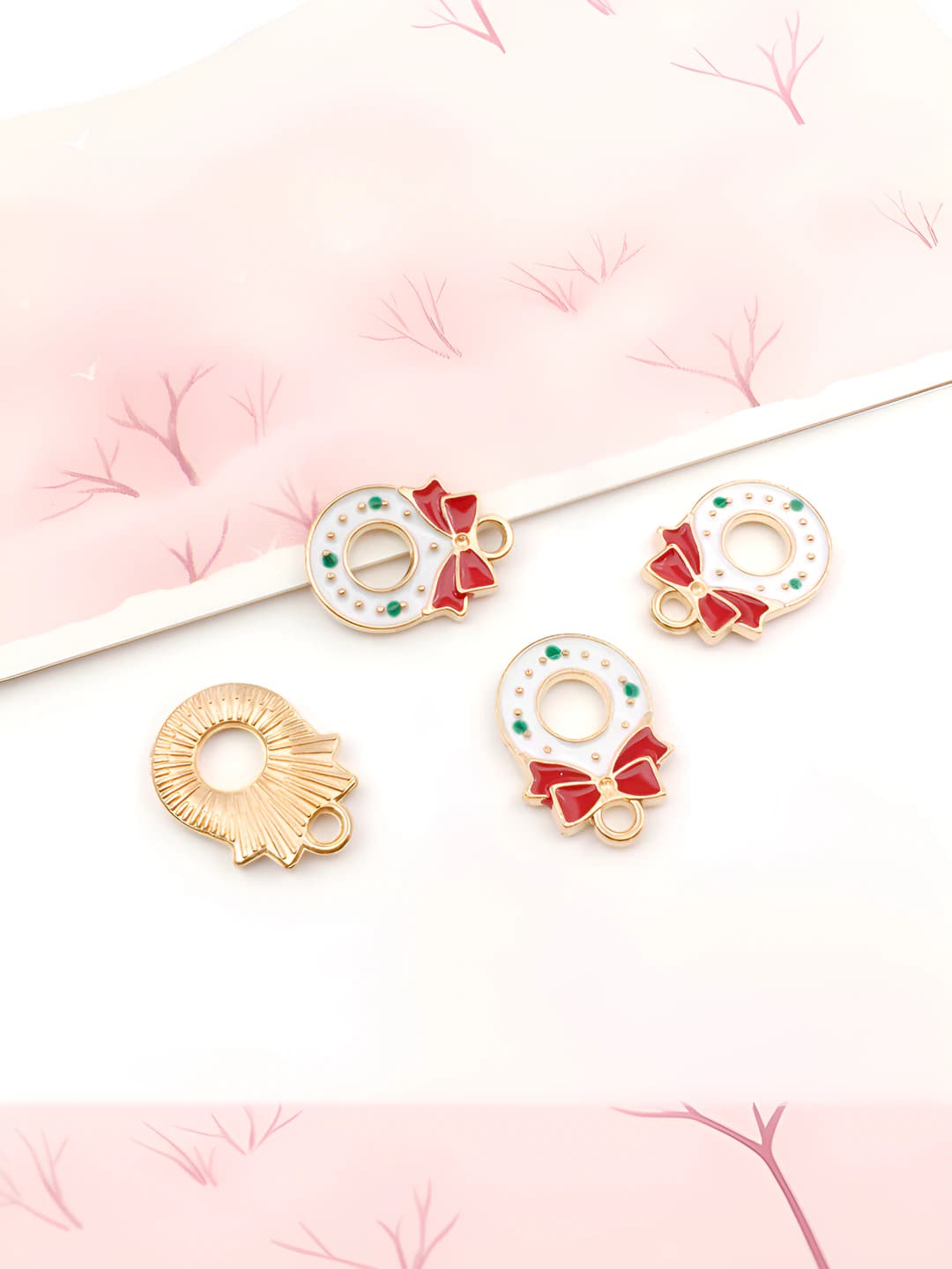 Christmas wreath 10x15mm