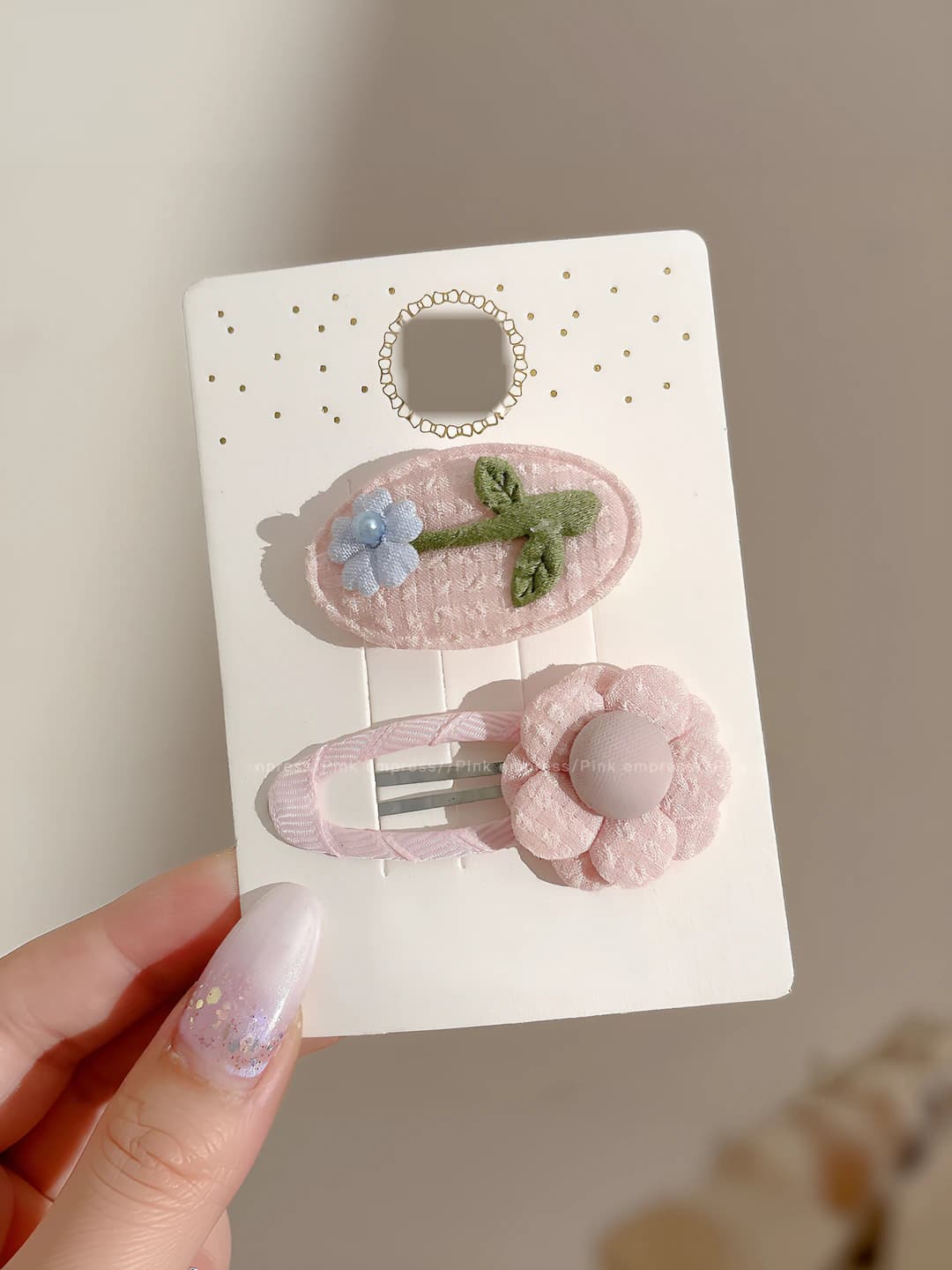 4# Pink pair / 4.3-6 cm