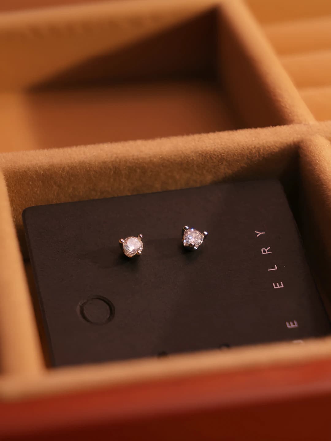4mm циркон серьги пара