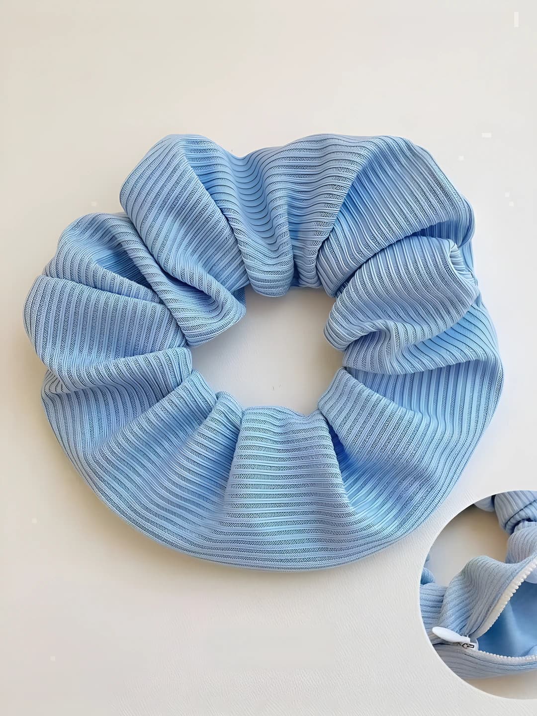 5# Zipper hair tie navy ~11 cm