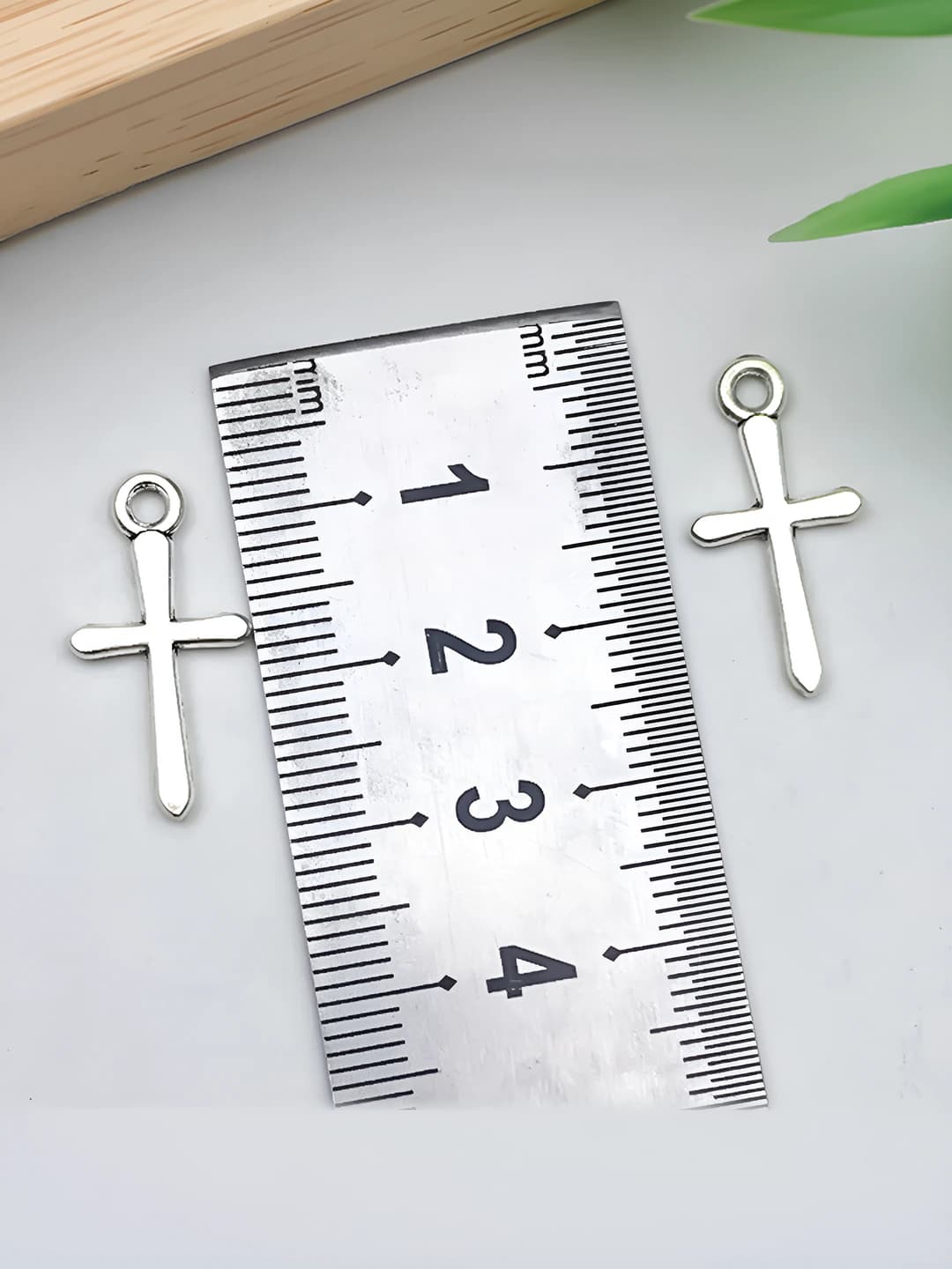 1 шт. старинный серебряный крест 22x11mm-0.5g