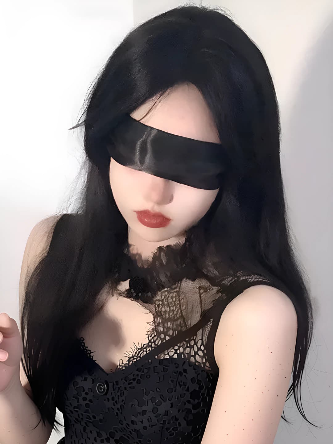 10# Qora ko'z maskasi, ~132 sm