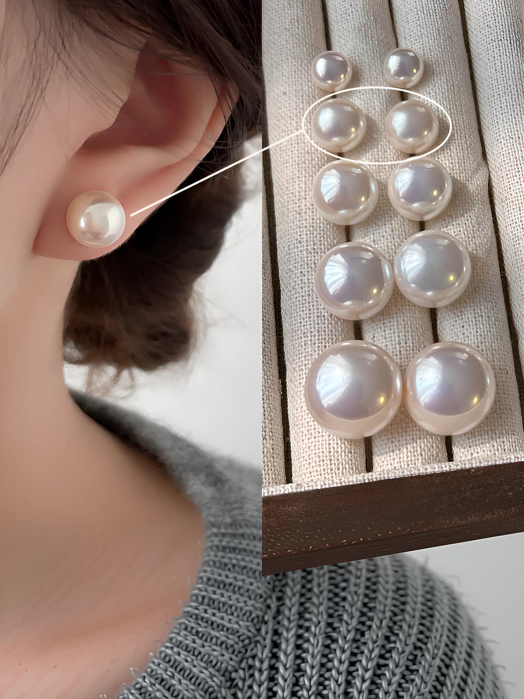 10mm розовый матовый шарик, серьги