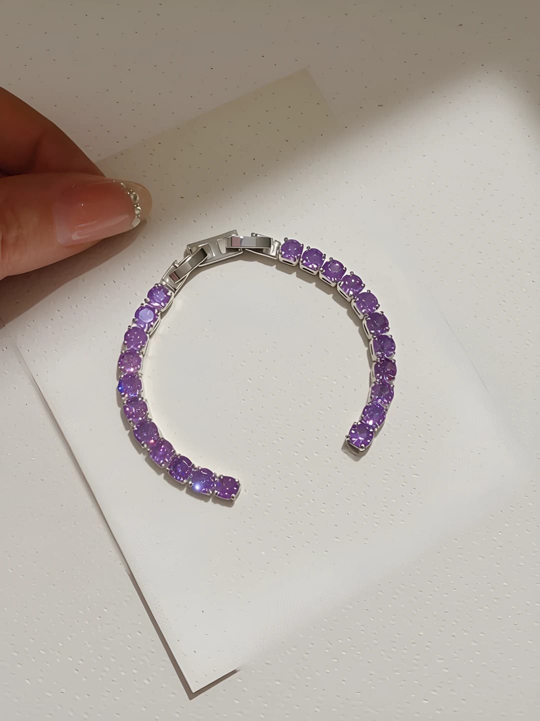15# bracelet - Silver - Purple