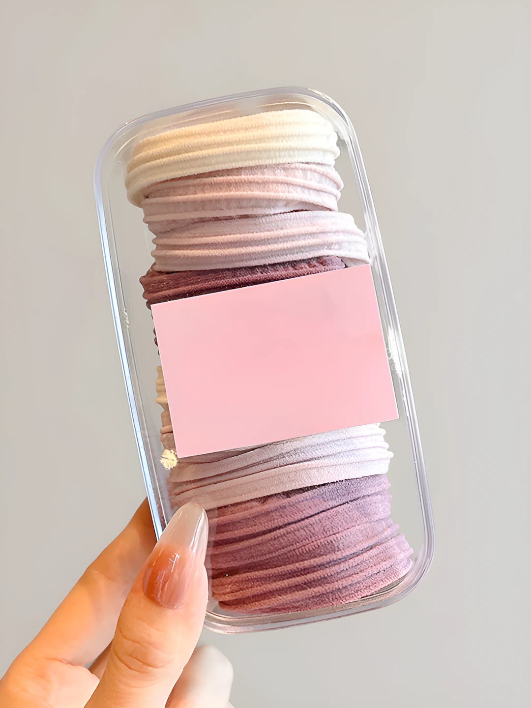 Lavender - striped 10 pcs, oval box