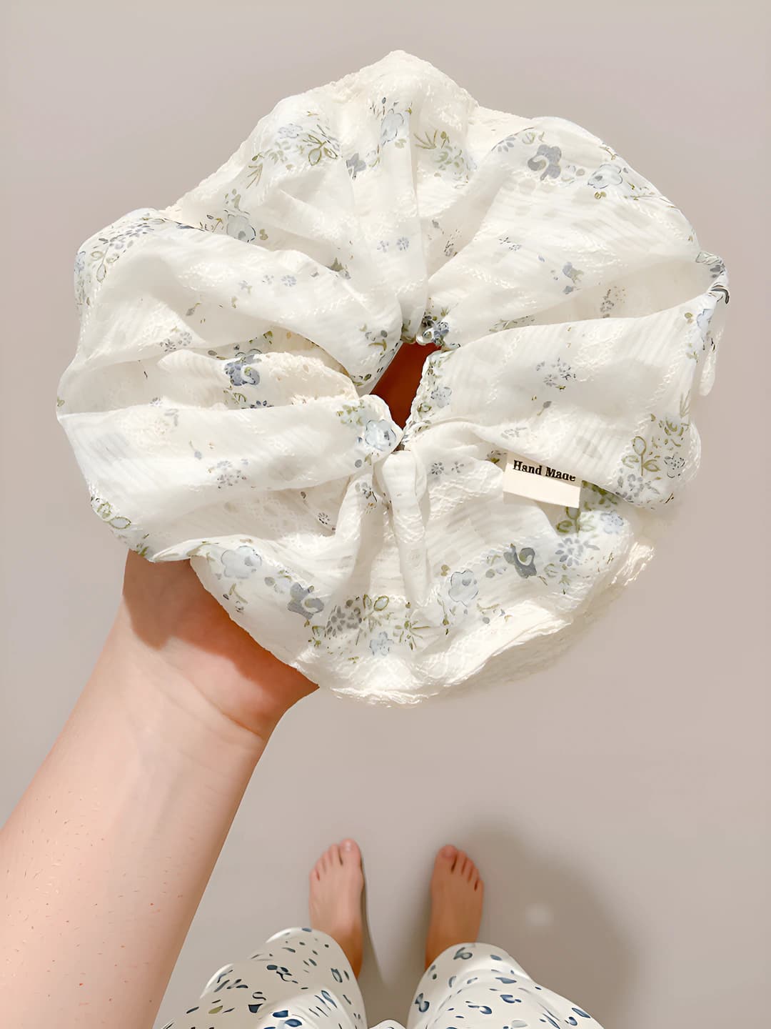 4# Blue floral 19 cm