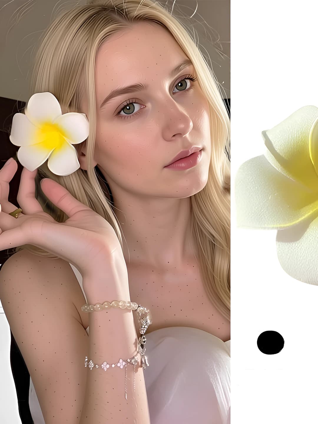 3# Plumeria clip - large 9 cm