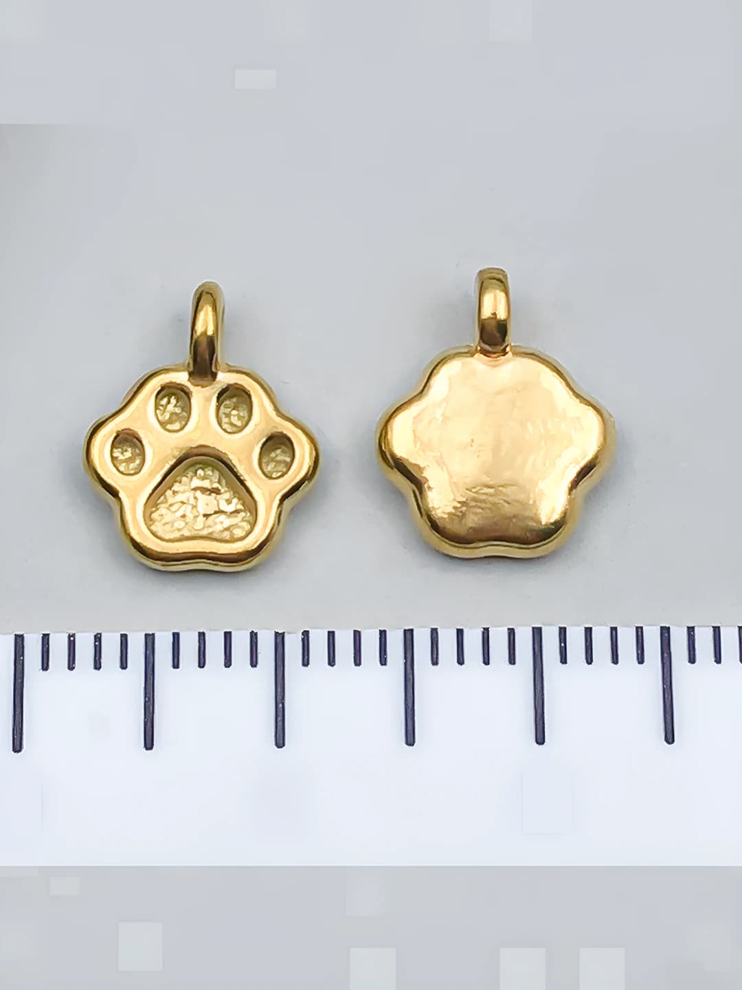 Золотой стальной кошачий коготь, 9x11.5x4mm