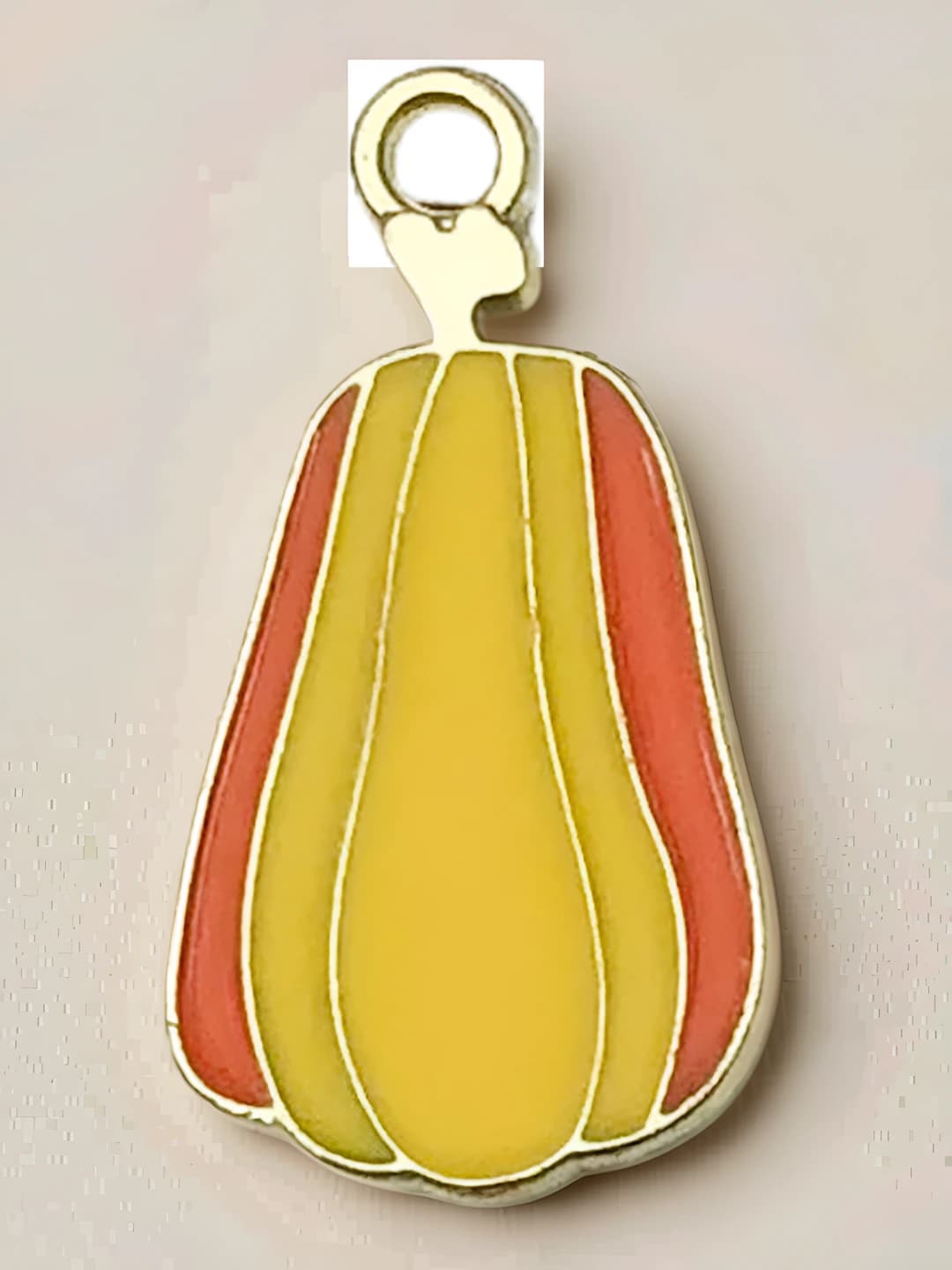 1 pc Yellow pumpkin 22x12mm-1.2g