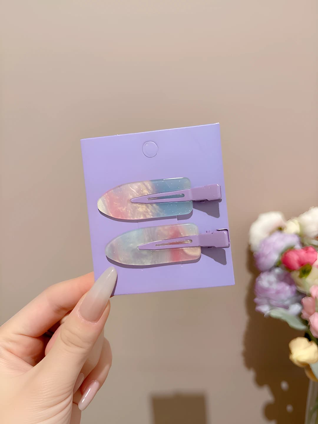 1# Purple 2 pcs - 6.5 cm