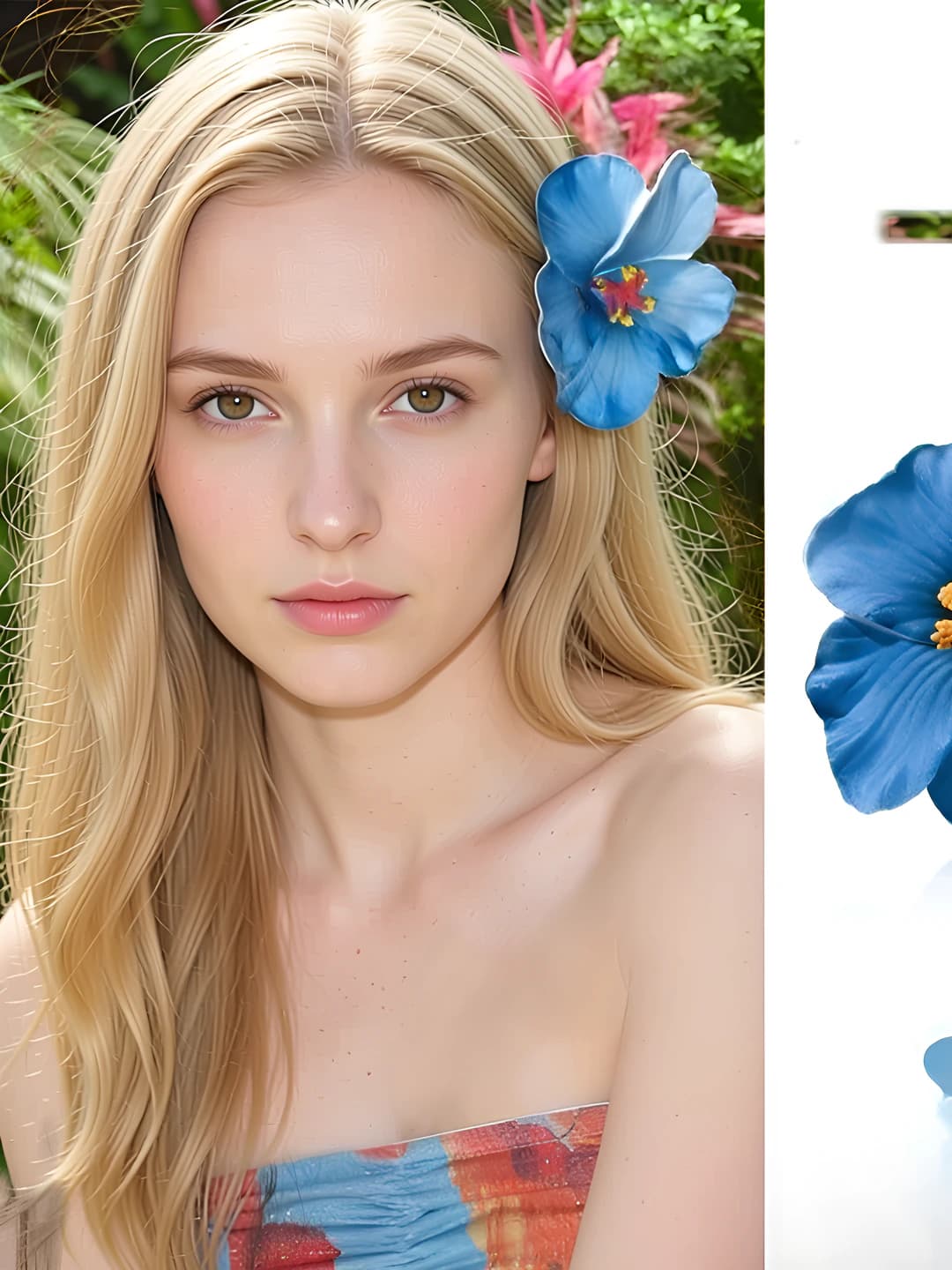 Blue plumeria, 9.5 cm