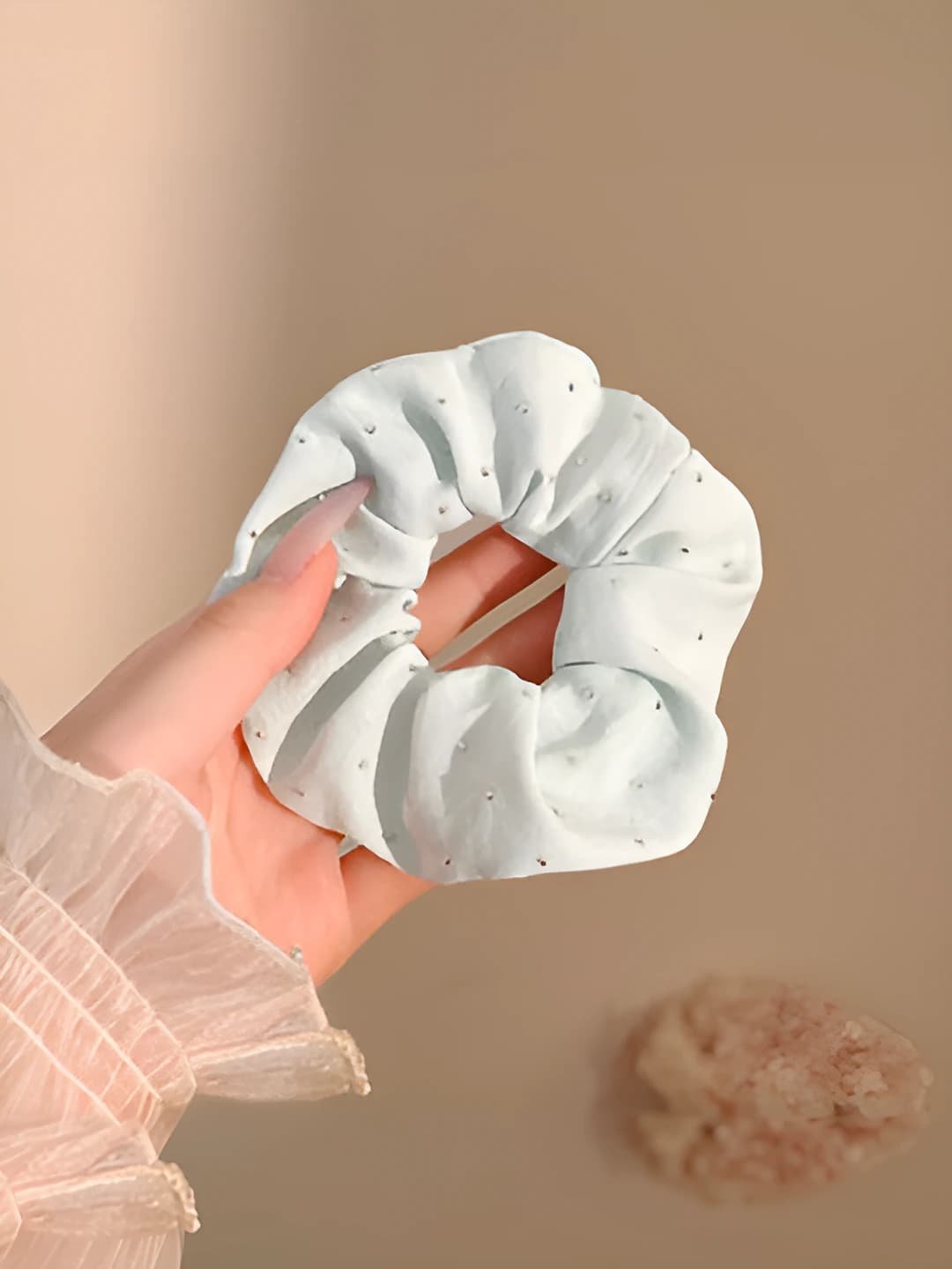 Голубой, стразы, 10 см