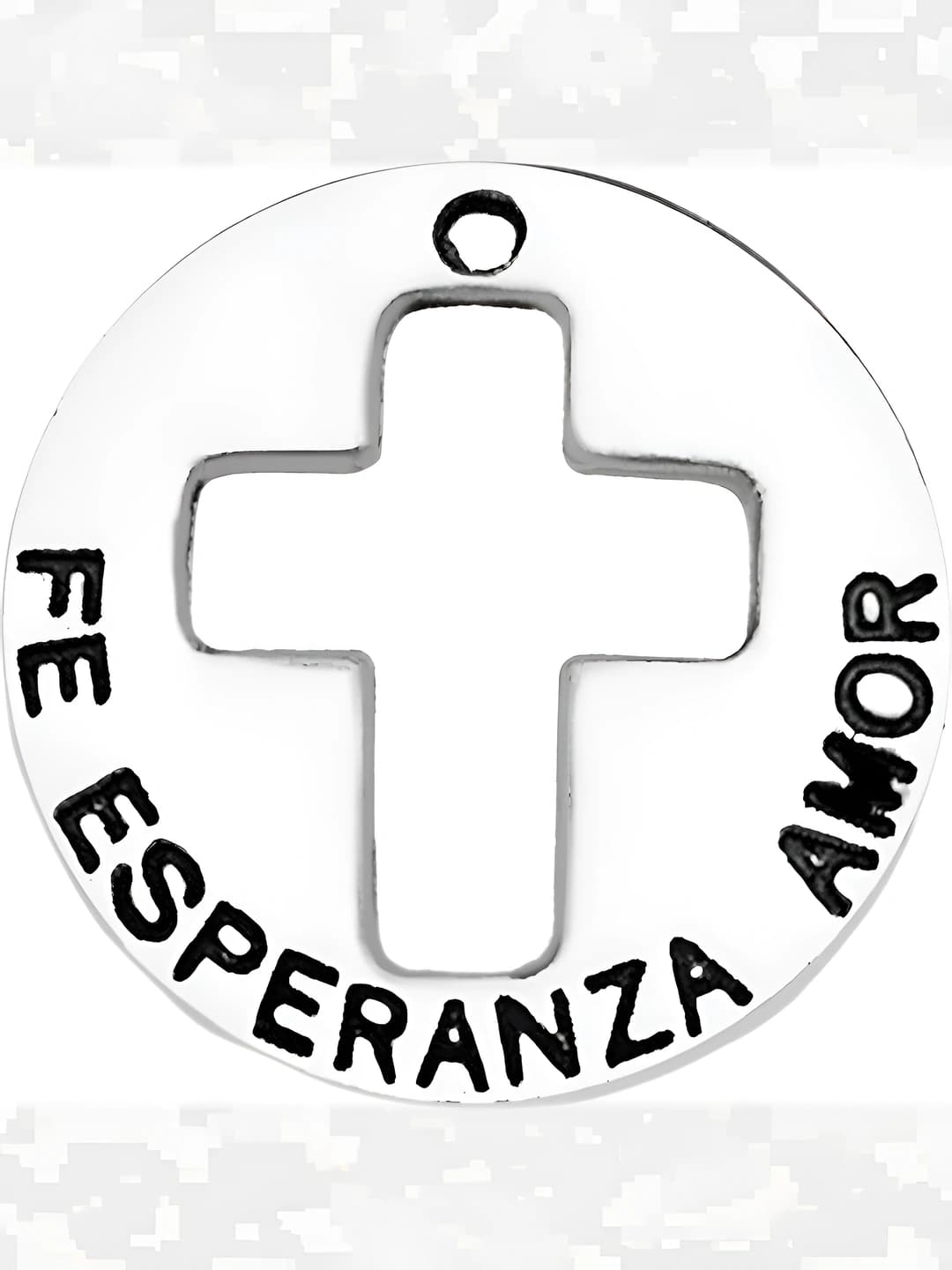 1 pc cross letter plate 23x23mm-1.8g-17493