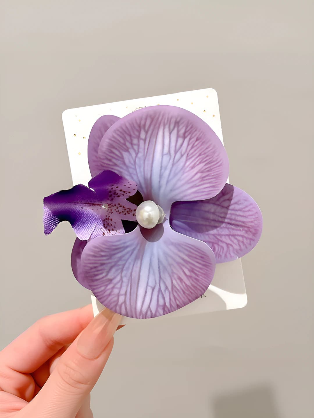 3# Purple phalaenopsis clip 9 cm