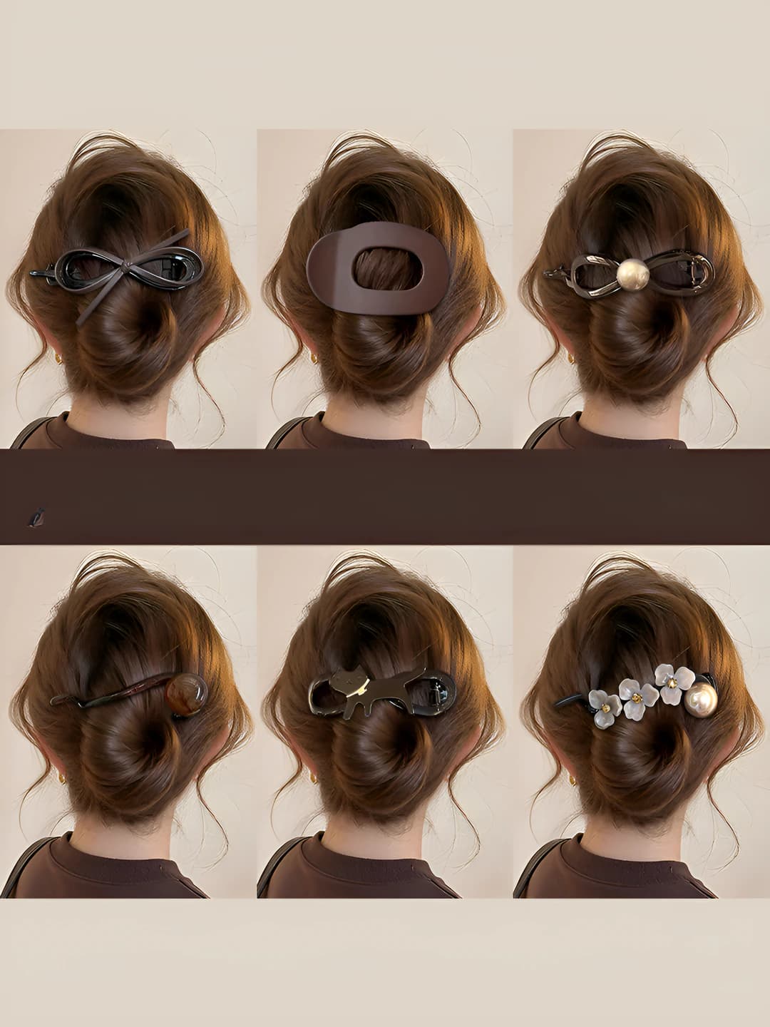 Women's hair clips and combs: plastic, country style, new 2026 model