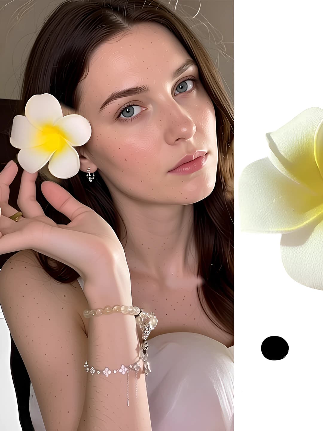 3# Plumeria clip - large 9 cm