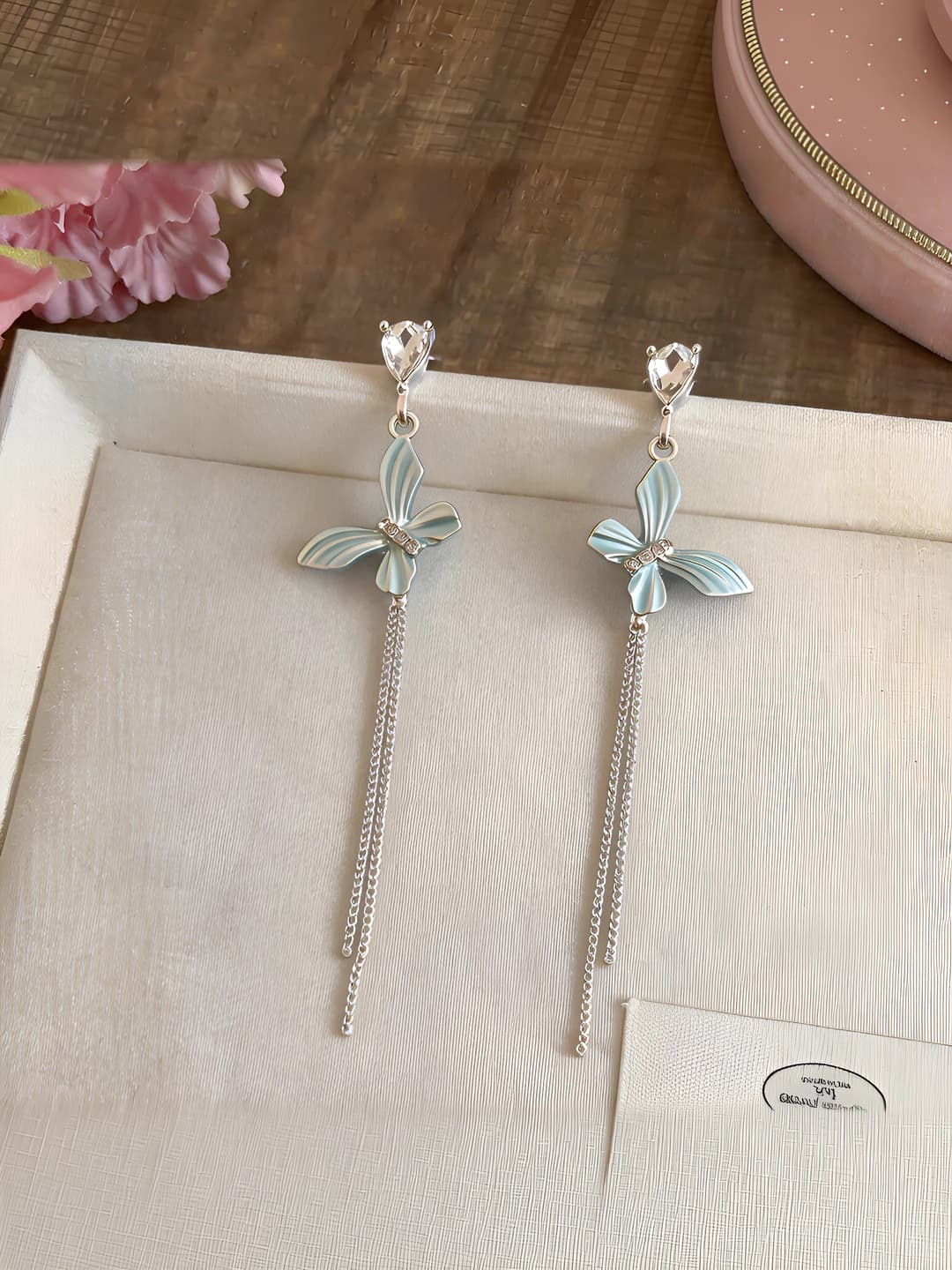 Silver clip - Silver - Blue