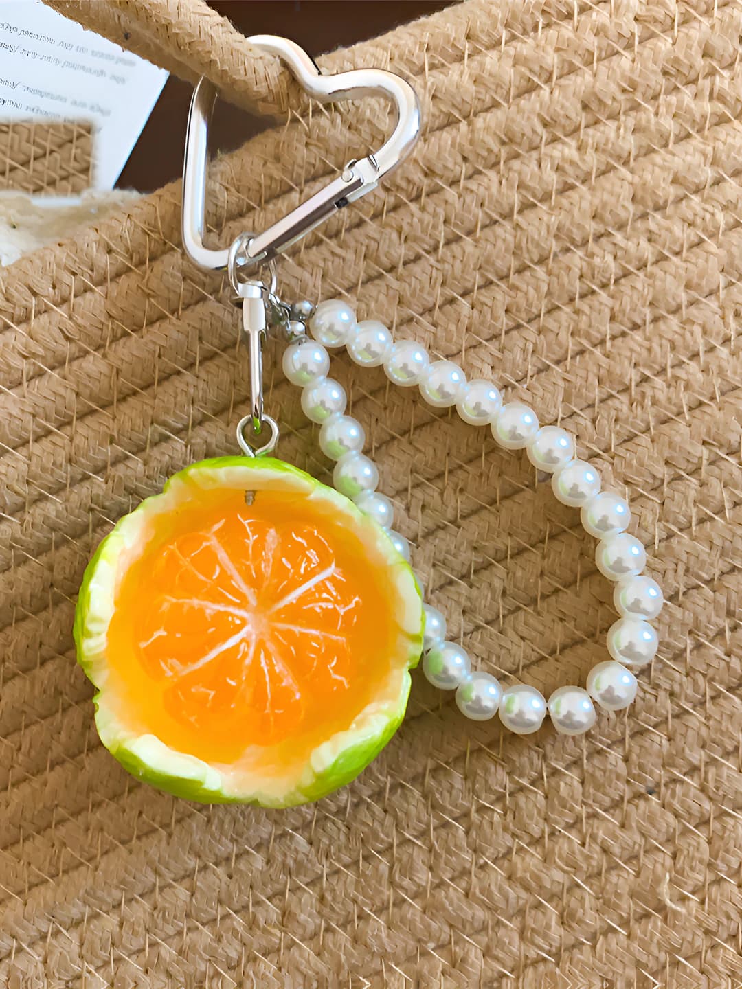 Charm - Silver - Green - Orange