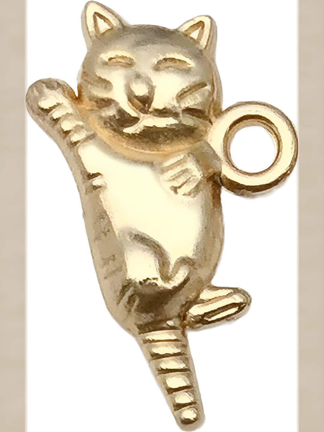 1 шт Кошка с поднятой лапой 19x11mm-1.1g