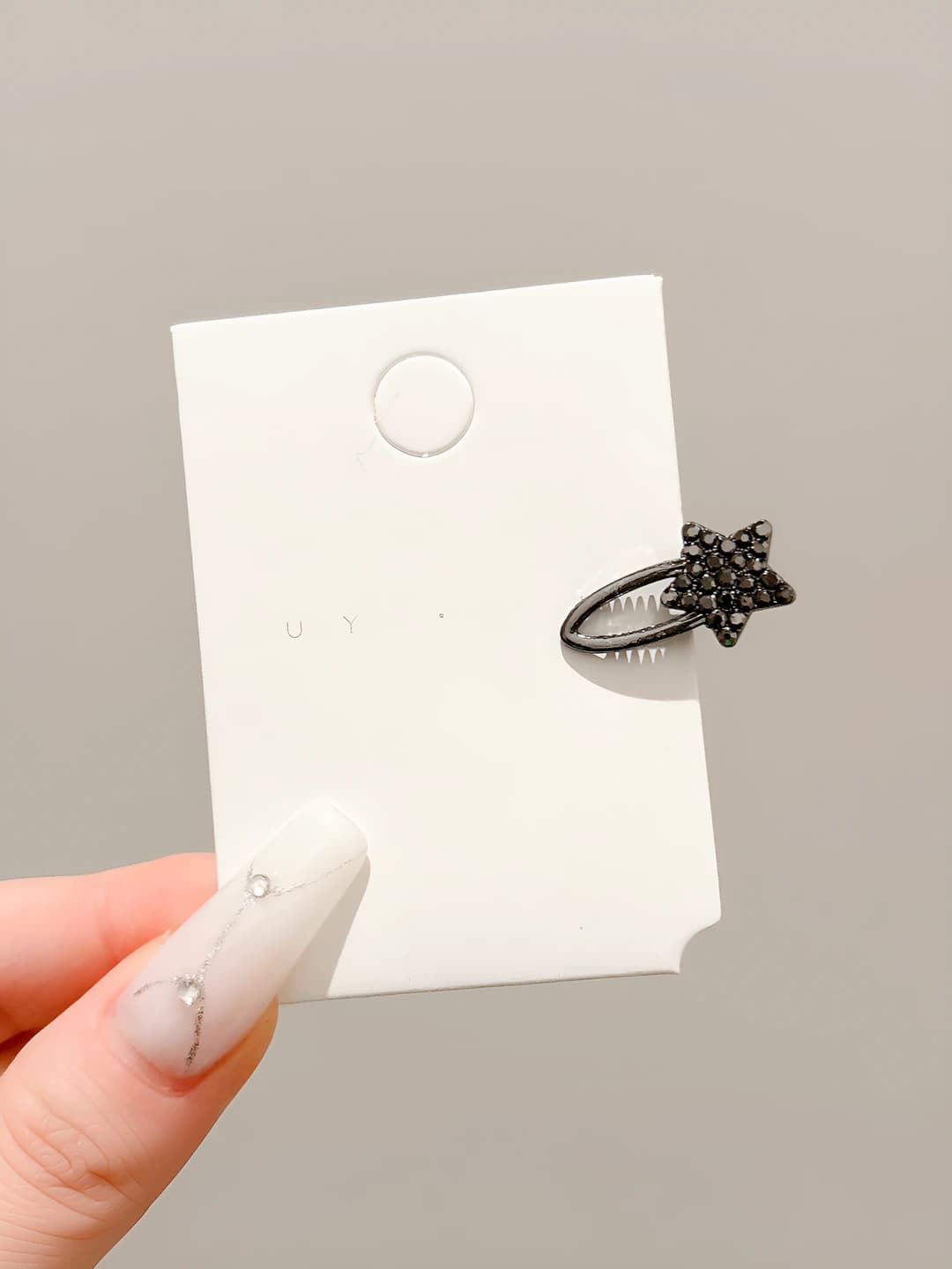 1# Five-pointed star clip, 1 pc