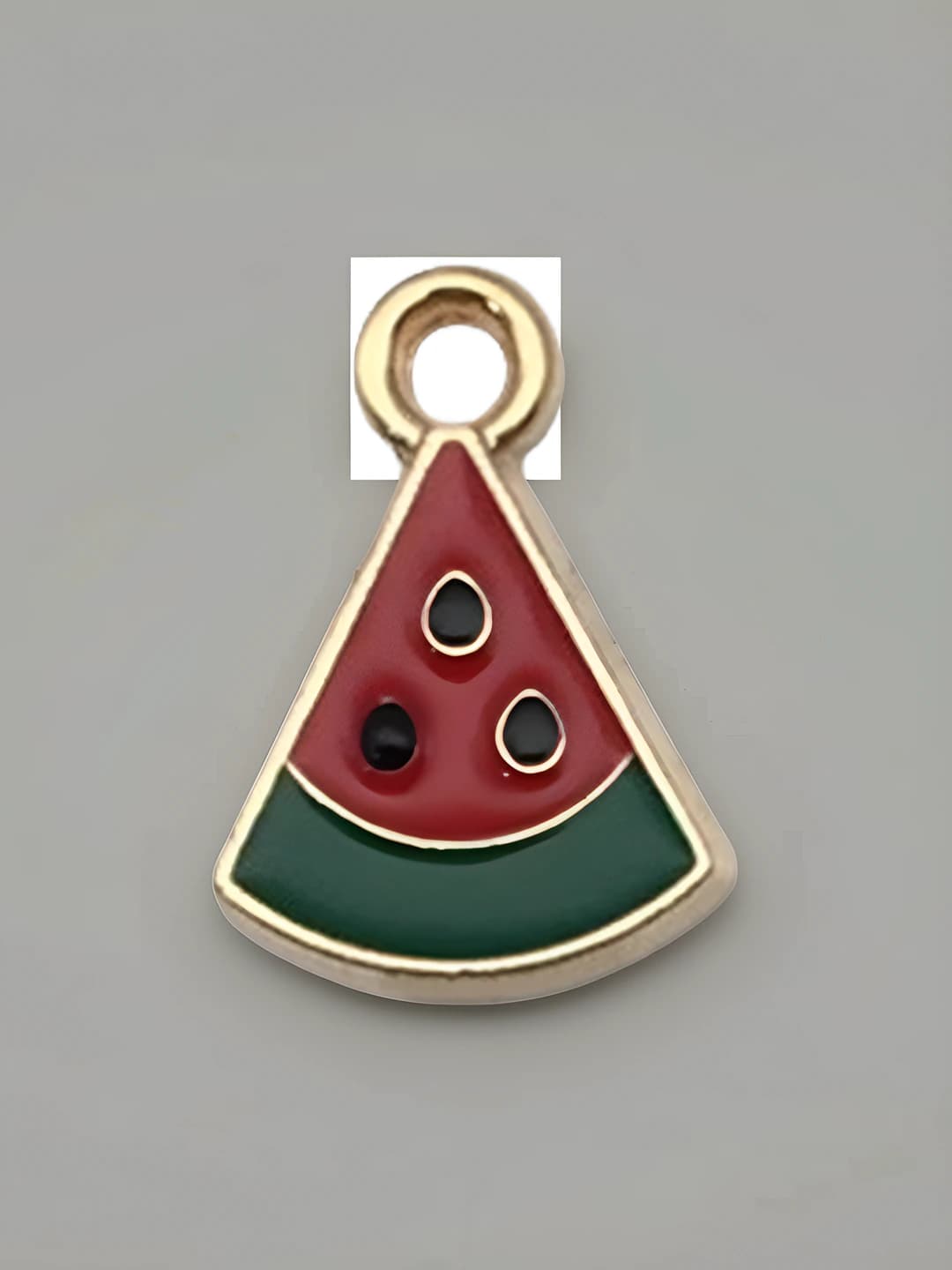 1 pc Epoxy red triangular watermelon 11x16mm-0.7g
