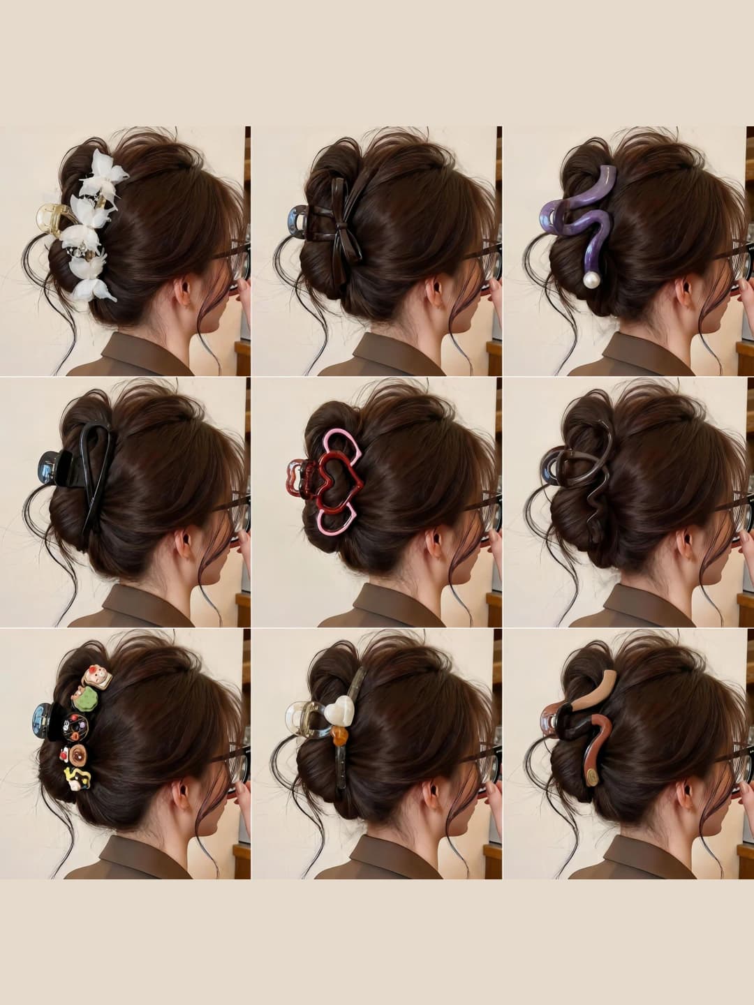 Women's spring-summer premium feel shark claw hair clips, 2026 new design, for thick hair, back of head clip