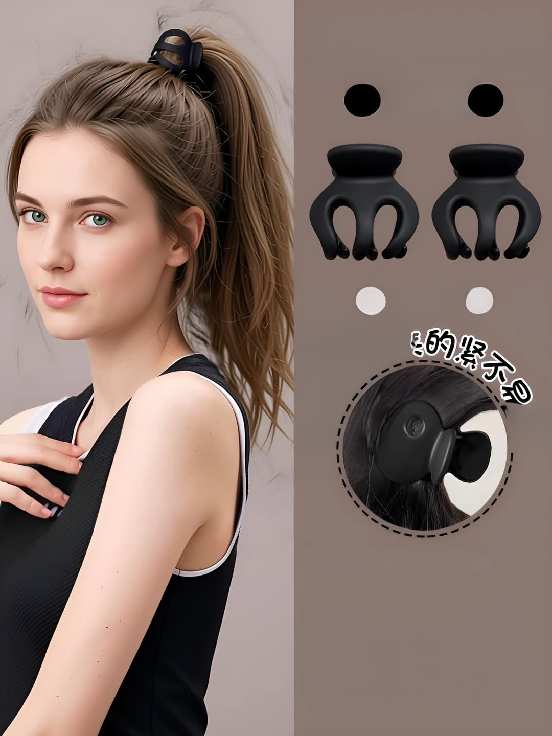 Large, pumpkin, black, 2 pcs