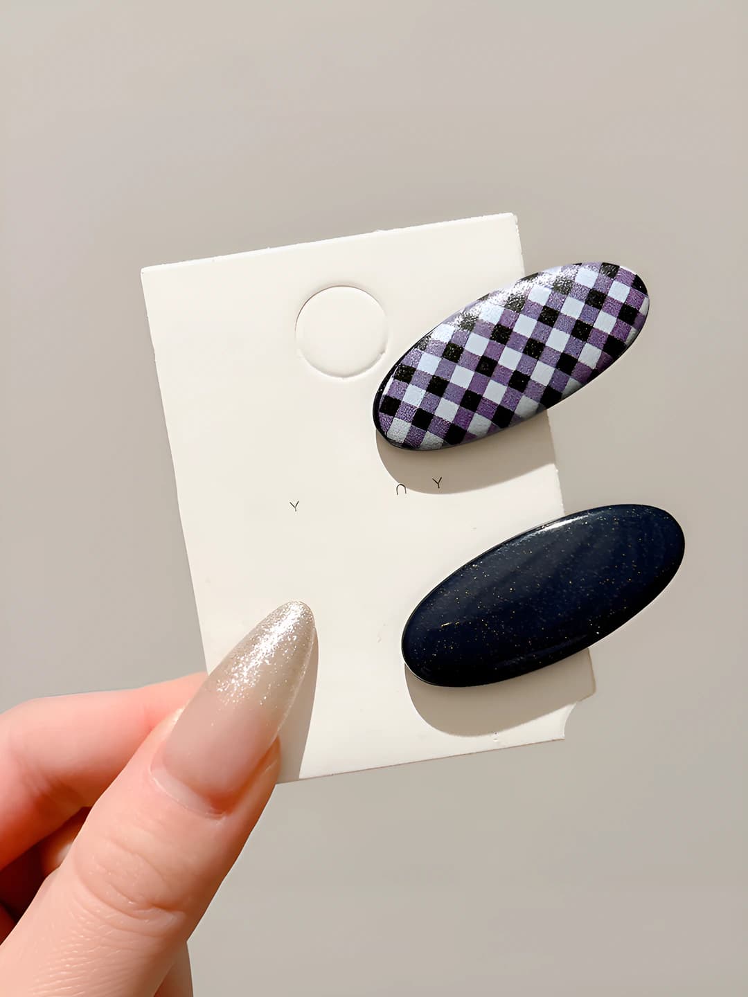 Blue plaid 2 sets-4 cm