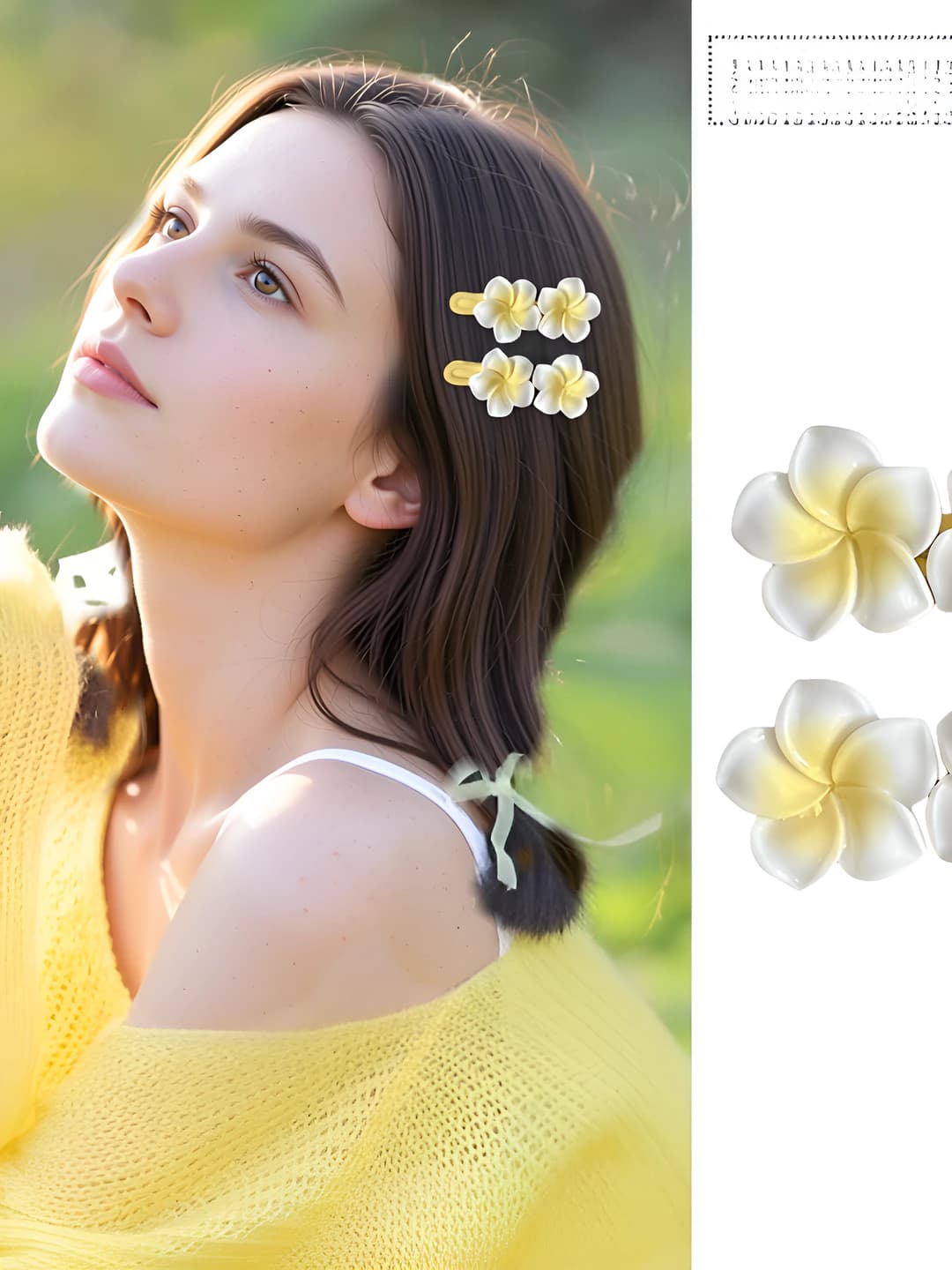 1# plumeria katta yon klipi 2 dona 6cm