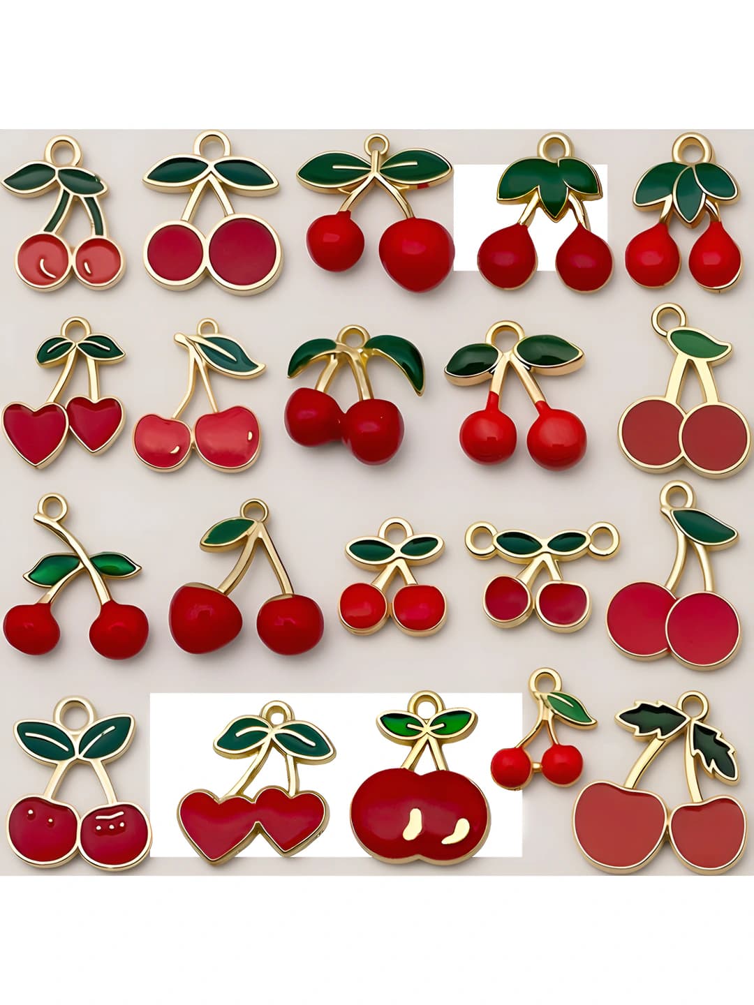 20 pcs mixed, epoxy pure cherry series, 1 each, 25.88 g