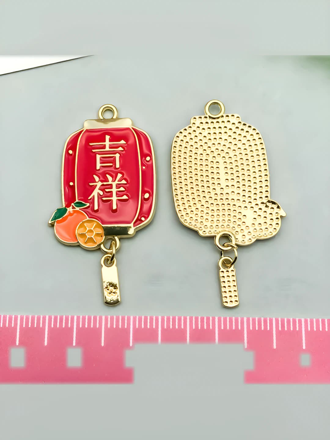 1 шт Новый год апельсин удача фонарь 40x20mm-2.5g-21337