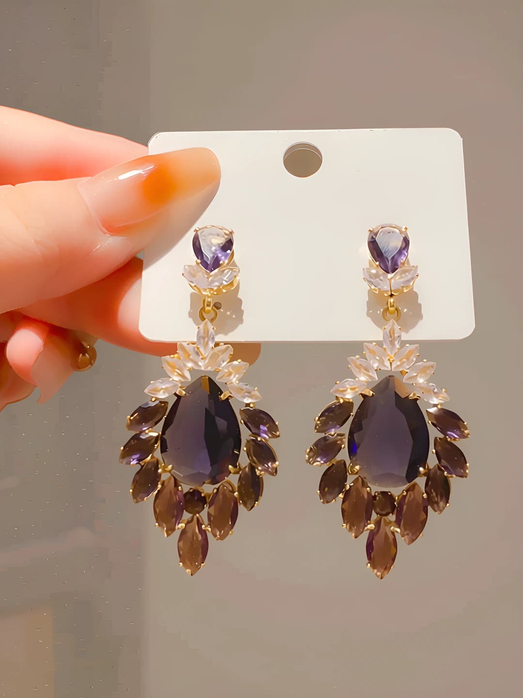 76# Silver pin - Gold - Purple