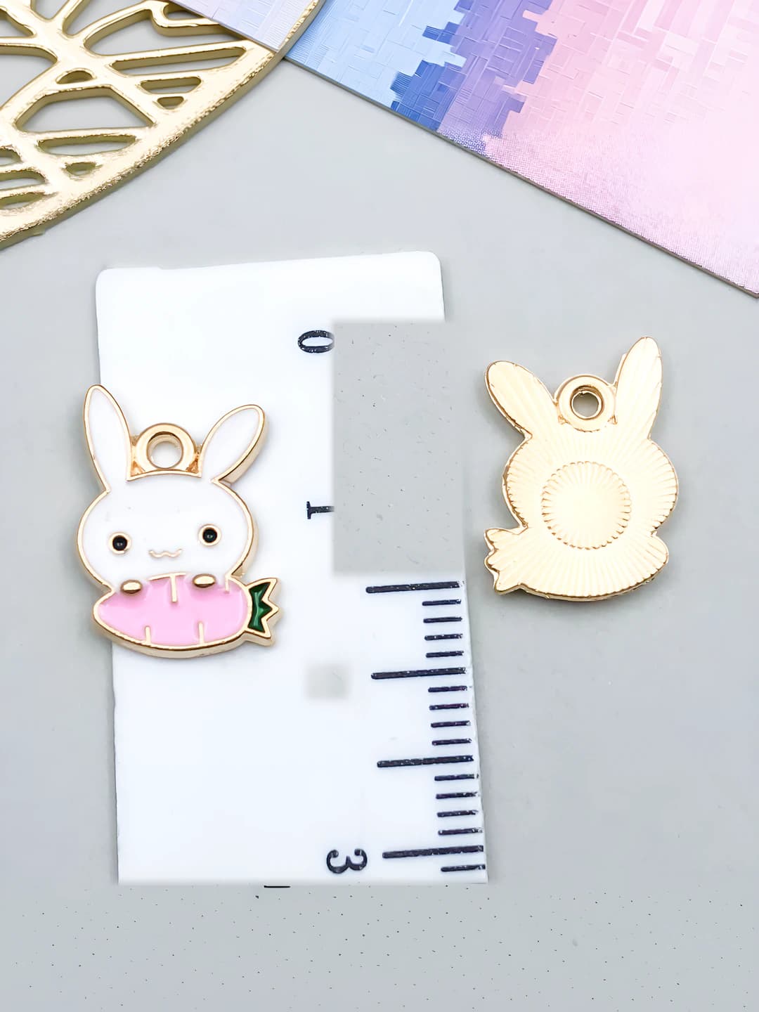 1 шт белый капля морковь кролик 11x15mm-0.9g