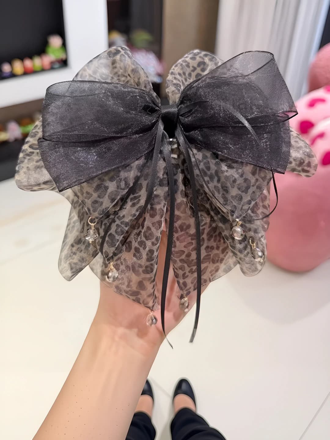 Leopard soch klipi, qora