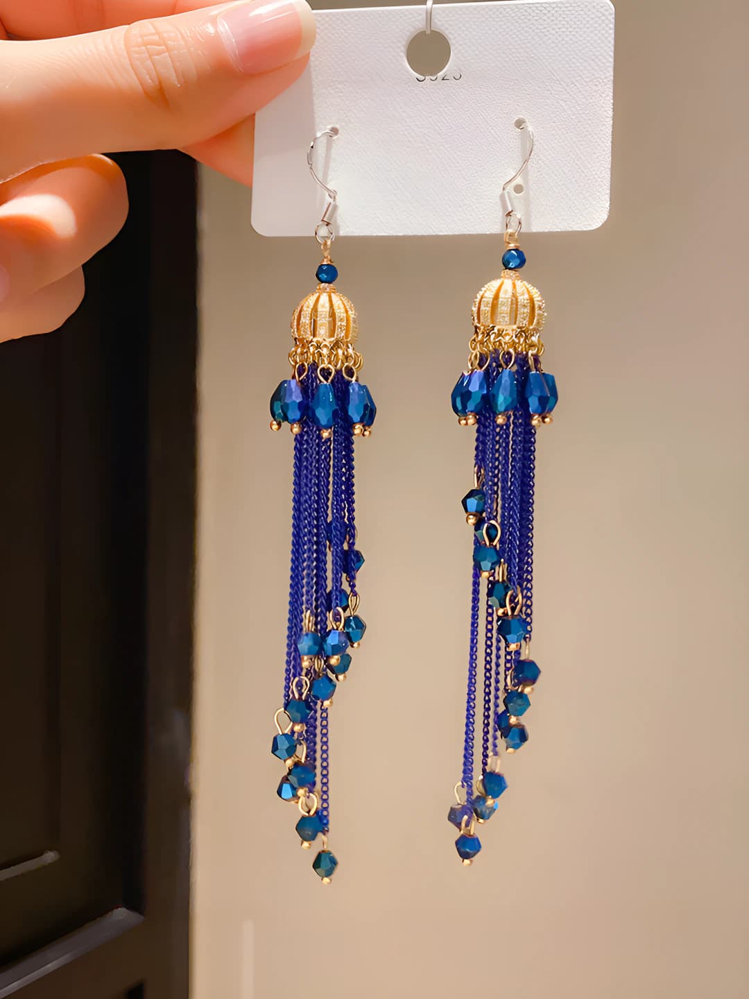 26# Ear hook - Gold - Blue