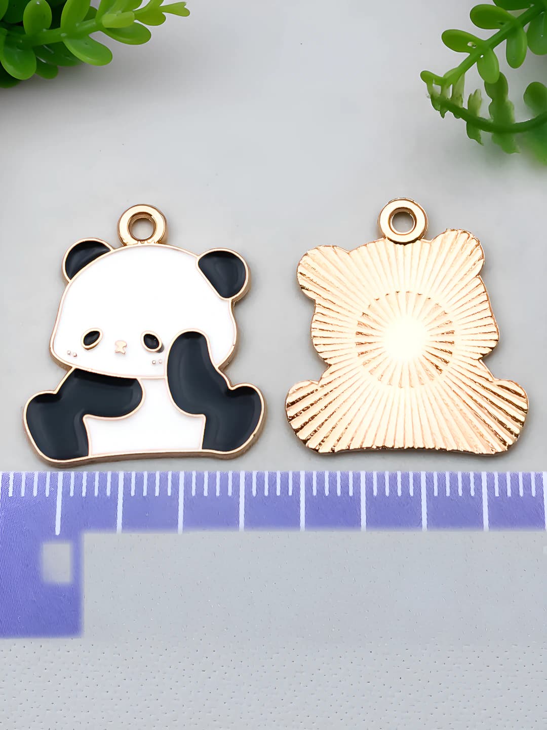 1 шт Панда трогает лицо 23x20mm 1.3g