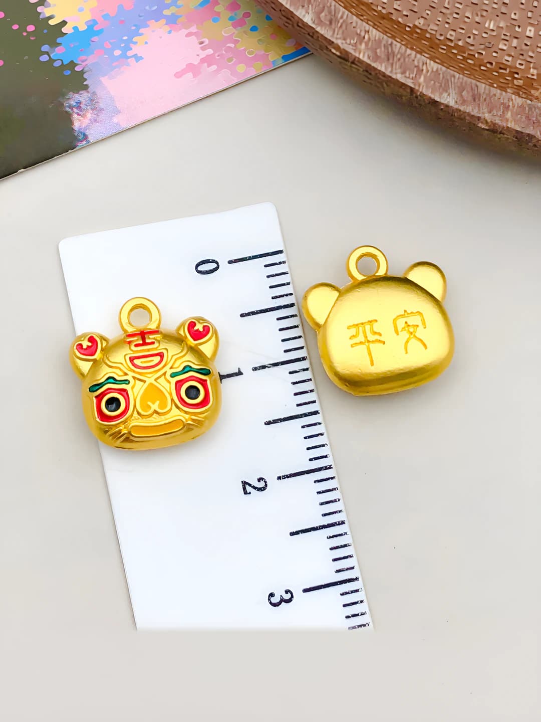 1 шт Голова тигра 14x13mm-2.6g