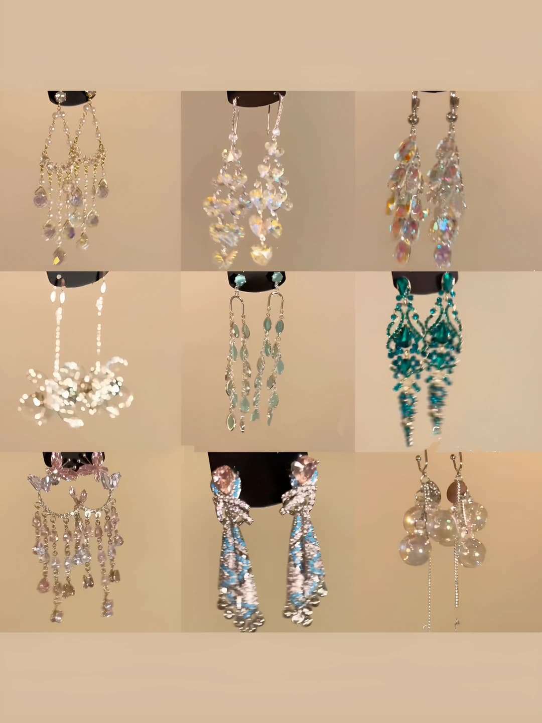 Женские серьги в этническом стиле, в форме капли, с вставками из моissanite, с ажурной резьбой и кисточками