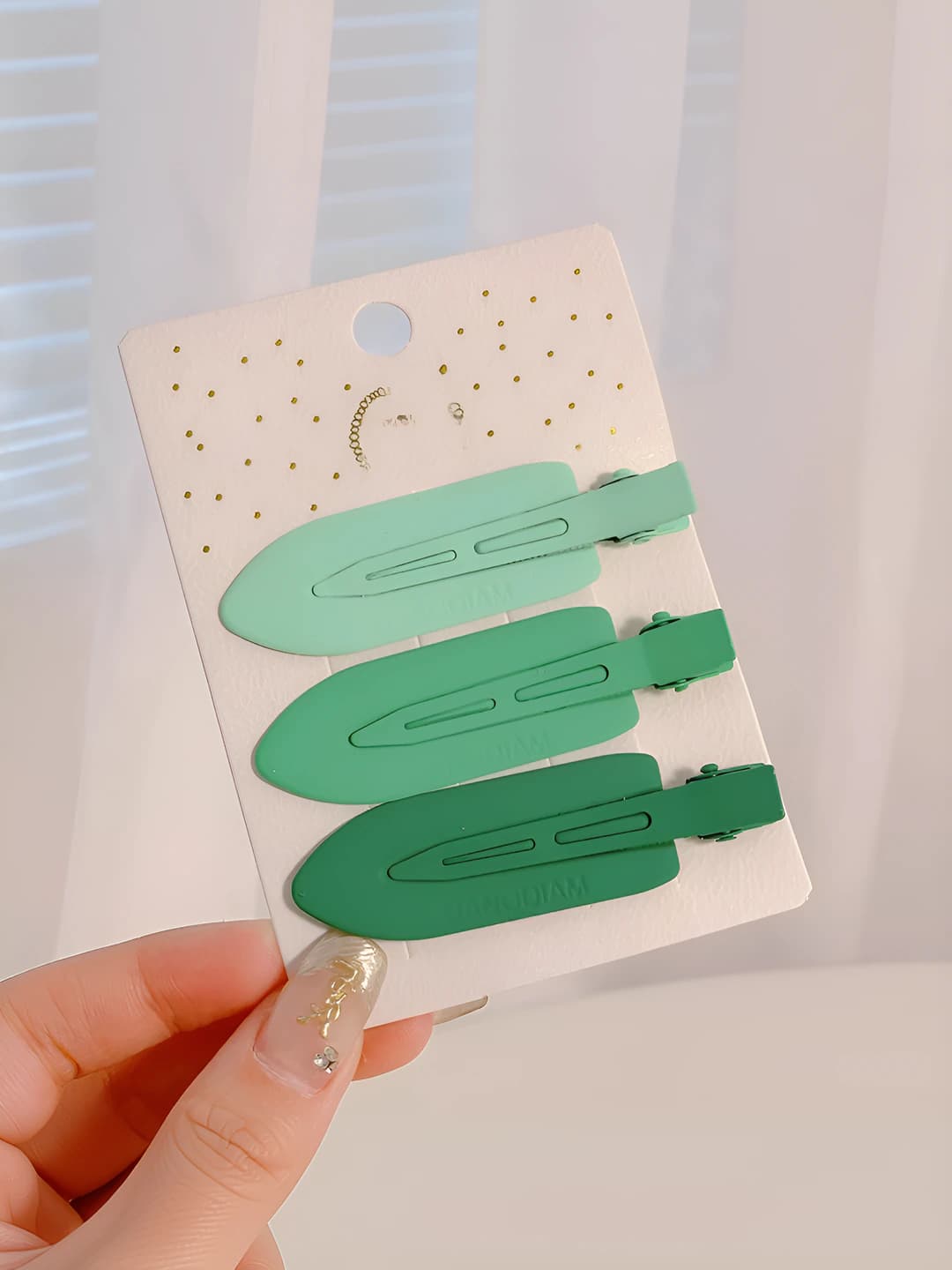 Green tones - 3 pcs 7 cm