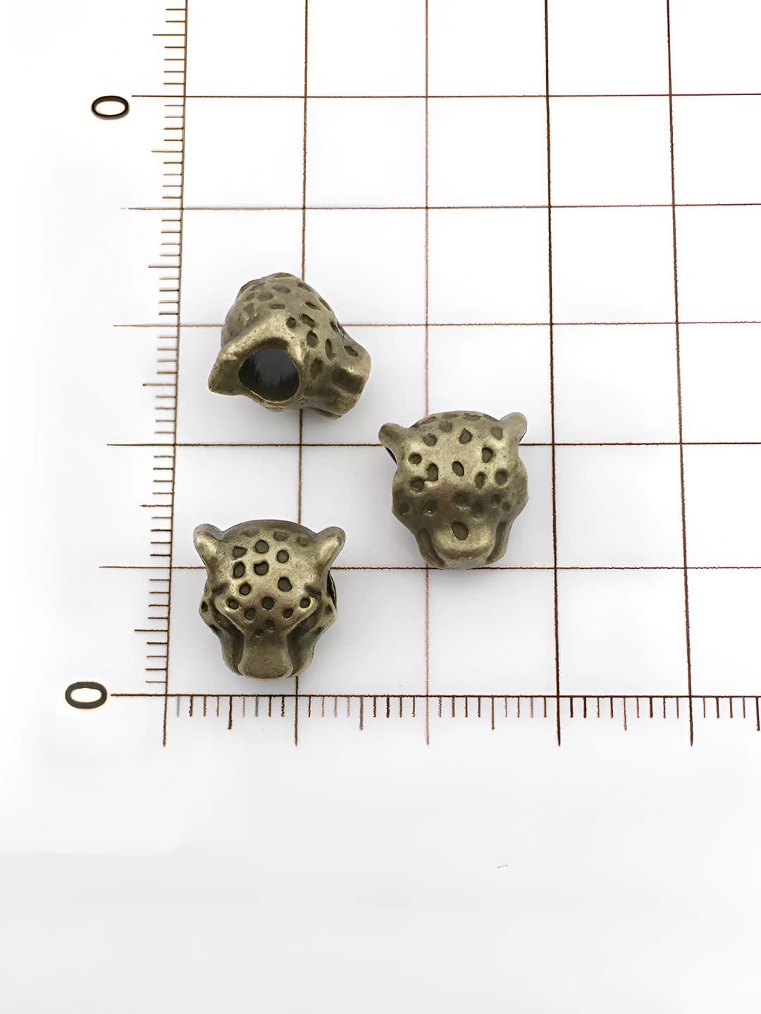Антич. бронза, леопард 10x12-4mm