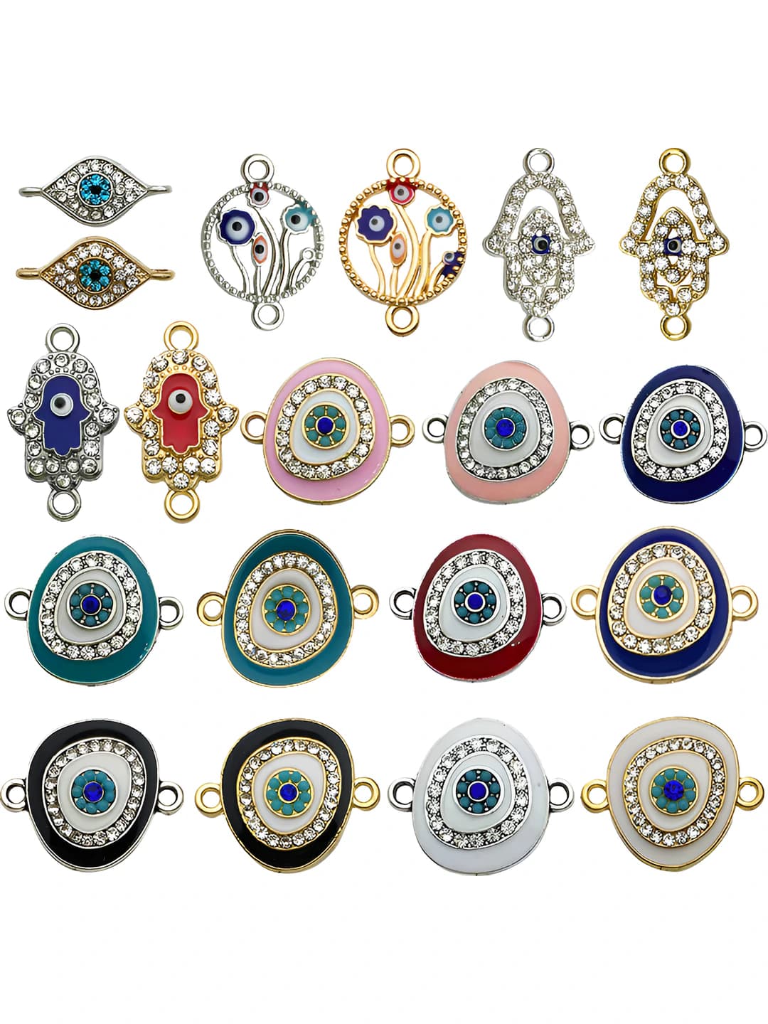 20 pcs mixed Evil Eye charms - HK631